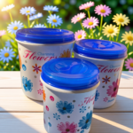 Flora jar available in four sizes small medium large xlarge